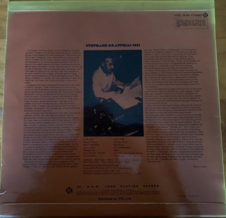 Stéphane Grappelli - Stephane Grappelli 1971 (Disc Vinil) [1]