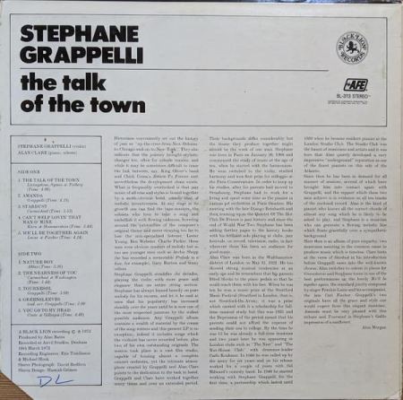 Stéphane Grappelli - The Talk Of The Town (Disc Vinil) [1]
