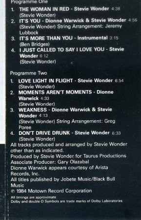 Stevie Wonder - The Woman In Red (Selections From The Original Motion Picture Soundtrack) [1]