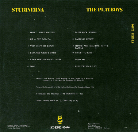 Stubinerna - The Playboys / Stubinerna, (Disc Vinil) [1]