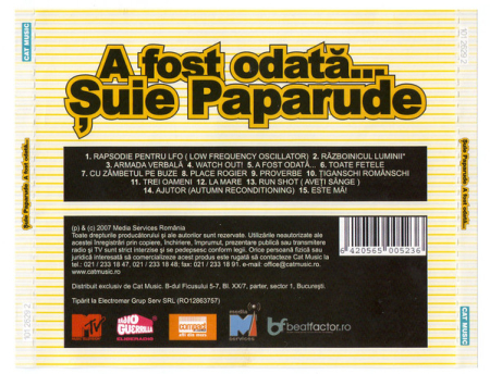 Șuie Paparude – A Fost Odată...(CD) [1]