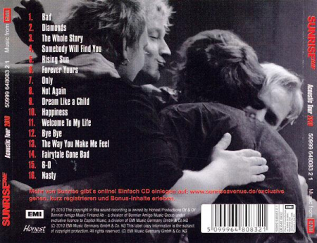 Sunrise Avenue - Acoustic Tour 2010 , (CD) [1]