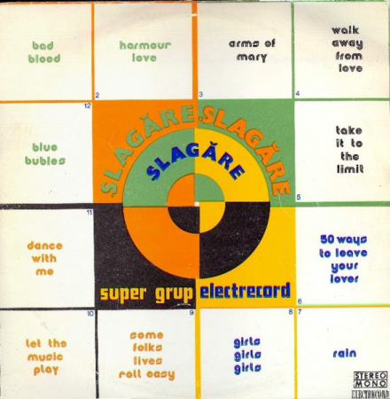 Muzică Ușoară - Super Grup Electrecord - Șlagăre, Șlagăre, Șlagăre, (Disc Vinil)
