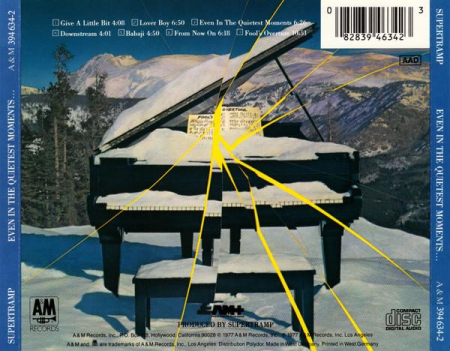 Supertramp - Even In The Quietest Moments..., (CD) [1]