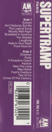 Supertramp - Paris, (Casetă Audio) [1]