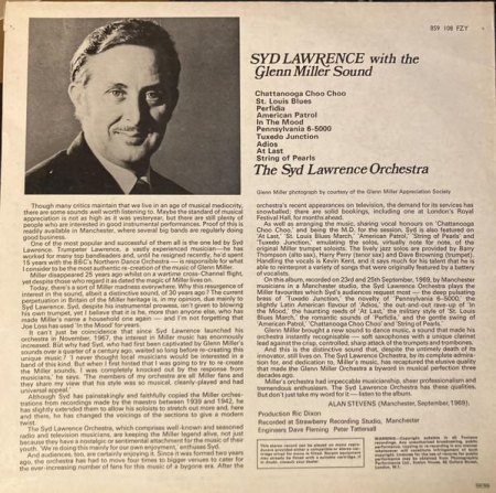 Syd Lawrence And His Orchestra - Syd Lawrence With The Glenn Miller Sound [1]
