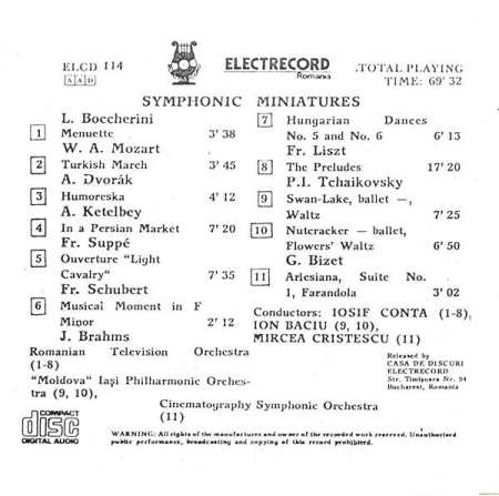 Symphonic Miniatures (CD) [1]
