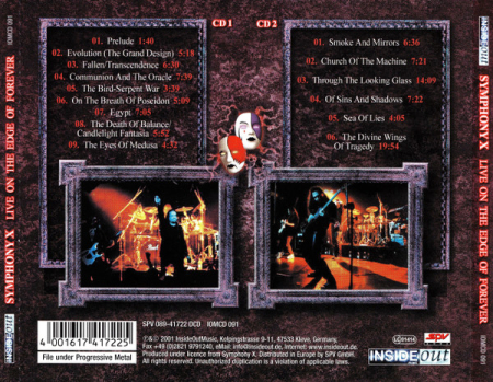 Symphony X - Live On The Edge Of Forever (CD) [1]