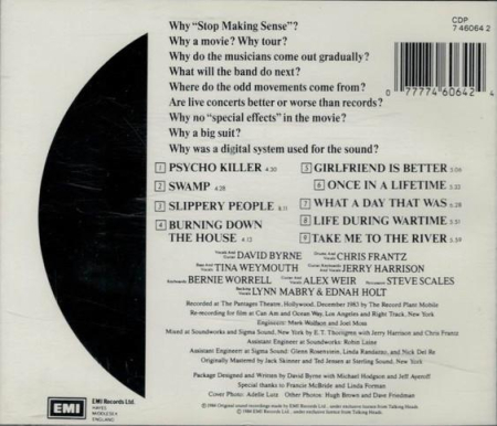 Talking Heads - Stop Making Sense (CD) [1]
