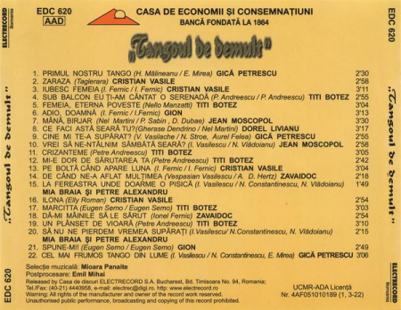 Tangoul De Demult, (CD) [1]