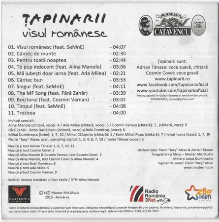 Țapinarii - Visul Românesc, (CD) [1]