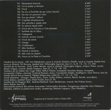 Tarafuri Și Fanfare, (CD) [1]