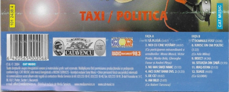 Taxi - Politica , (Casetă Audio) [1]