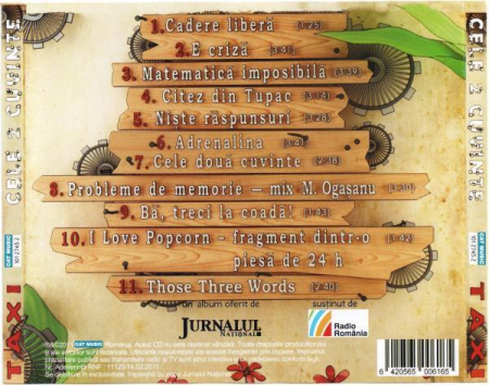 Taxi - Cele 2 Cuvinte , (CD) [1]