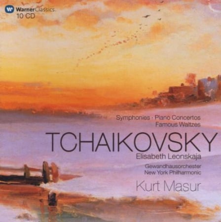 Muzica Clasica - Tchaikovsky*, Elisabeth Leonskaja, Gewandhausorchester Leipzig, New York Philharmonic, Kurt Masur – Symphonies / Piano Concertos / Famous Waltzes, (CD)