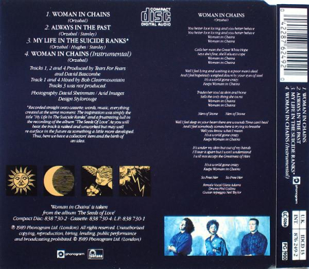Tears For Fears - Woman In Chains (CD) [1]