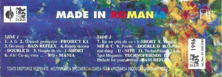Techno Dance Party (Made In Romania) Vol 1 , (Casetă Audio) [1]