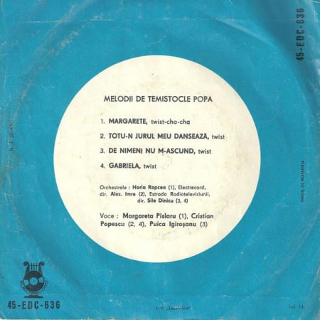 Temistocle Popa - Melodii De Temistocle Popa, (Disc Vinil) [1]