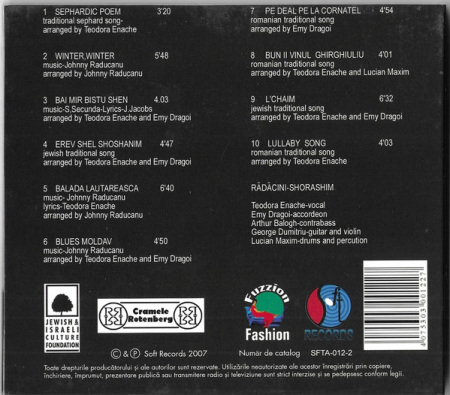 Teodora Enache – Rădăcini/Shorashim - Back To My Roots (CD) [1]