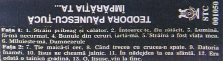 Teodora Păunescu-Tucă - Împărăția Ta..., (Casetă Audio) [1]