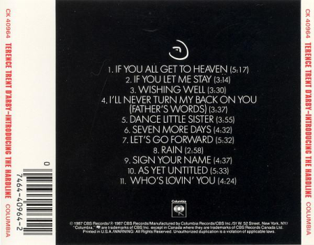 Terence Trent D'Arby - Introducing The Hardline According To Terence Trent D'Arby (CD) [1]