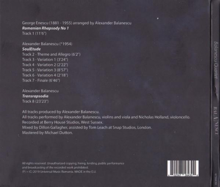 The Balanescu Quartet - BalÆnescu, (CD) [1]