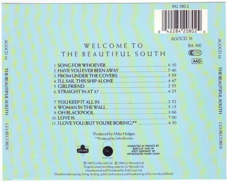 The Beautiful South - Welcome To The Beautiful South , (CD) [1]
