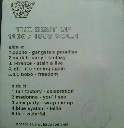 The Best Of 1995/1996 Vol.1, (Casetă Audio) [1]