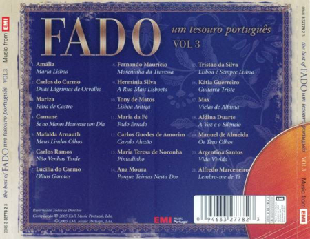 The Best Of Fado (Um Tesouro Português) Vol. 3 (CD) [1]
