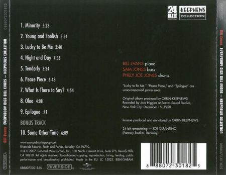 The Bill Evans Trio - Everybody Digs Bill Evans, (CD) [1]
