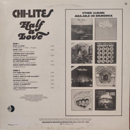 The Chi-Lites - Half A Love, (Disc Vinil) [1]