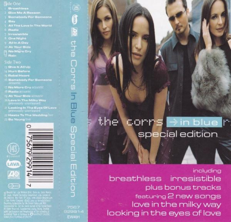 Casete audio - The Corrs - In Blue