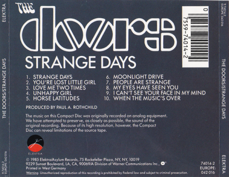The Doors - Strange Days (CD) [1]