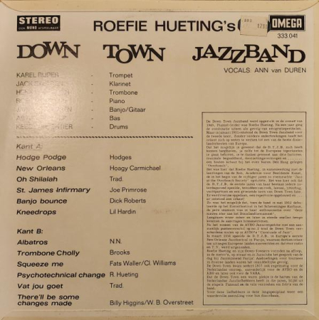 The Down Town Jazz Band - Roefie Hueting's Down Town Jazz Band (Disc Vinil) [1]