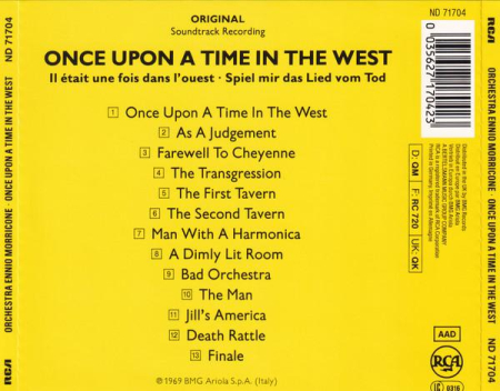 The Ennio Morricone Orchestra - Once Upon A Time In The West (Original Soundtrack Recording) (CD) [1]
