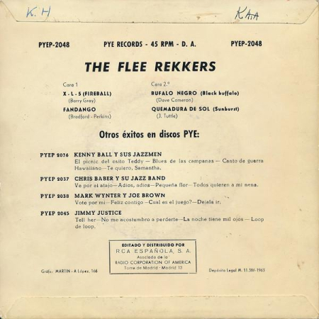 The Flee-Rekkers - X - L - 5 (Fireball) (Disc Vinil) [1]