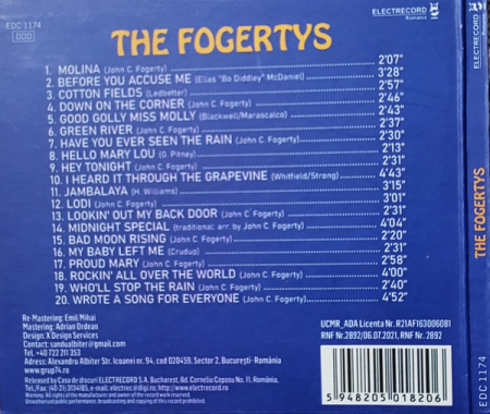 The Fogertys – The Fogertys - Tribute Creedence Clearwater Revival [1]