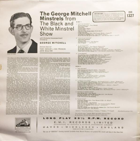 The George Mitchell Minstrels - The Black And White Minstrel Show (Disc Vinil) [1]