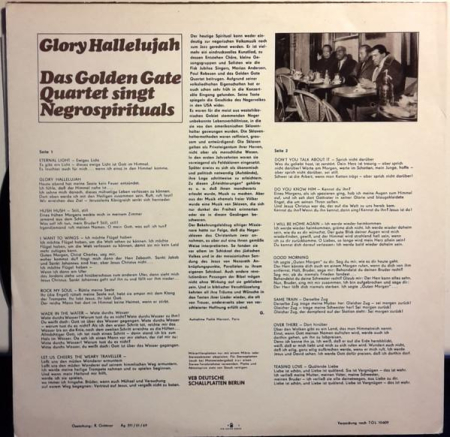 The Golden Gate Quartet - Glory Hallelujah (Disc Vinil) [1]