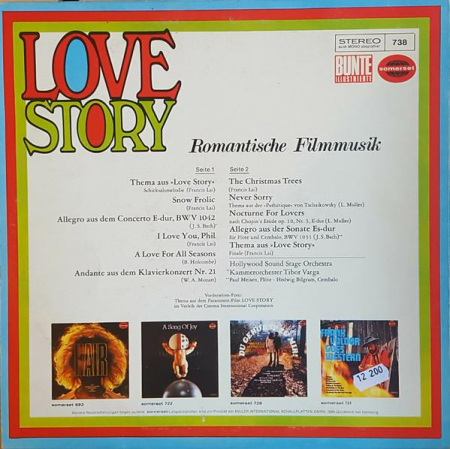 The Hollywood Sound Stage Orchestra - Love Story (Romantische Filmmusik), (Disc Vinil) [1]