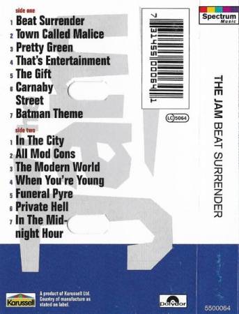 The Jam - Beat Surrender , (Casetă Audio) [1]