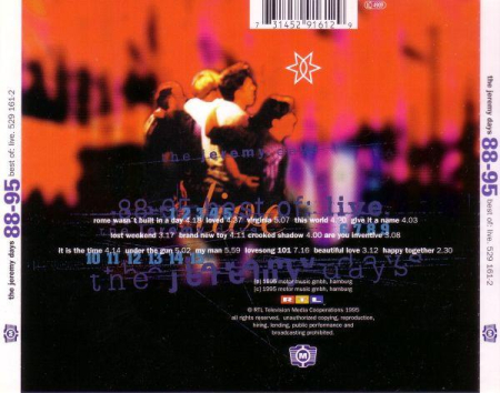 The Jeremy Days - 88 - 95 Best Of: Live (CD) [1]