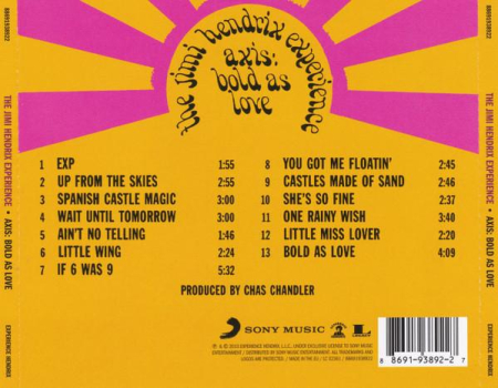 The Jimi Hendrix Experience - Axis: Bold As Love (CD) [1]
