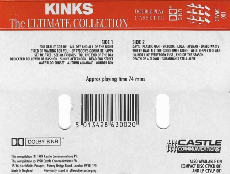 The Kinks - The Ultimate Collection (Caseta Audio) [1]