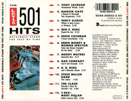 The Levi's 501 Hits (Originals Stand The Test Of Time) [1]