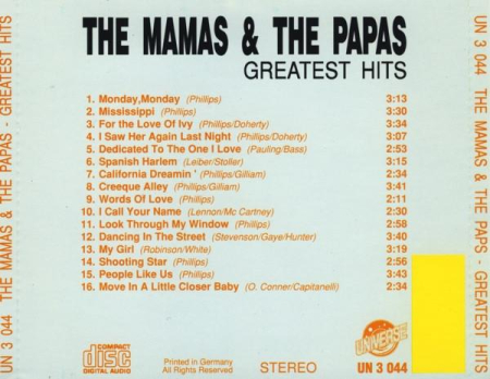 The Mamas & The Papas - Greatest Hits (CD) [1]