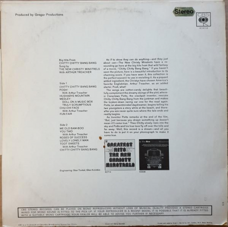 The New Christy Minstrels - Big Hits From Chitty Chitty Bang Bang, (Disc Vinil) [1]