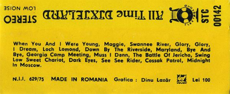 The Original Dixie Stompers - All Time Dixieland, (Casetă Audio) [1]