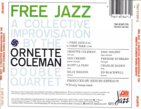 The Ornette Coleman Double Quartet - Free Jazz, (CD) [1]