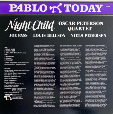 The Oscar Peterson Quartet - Night Child, (Disc Vinil) [1]